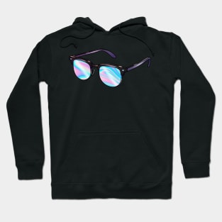 Sunglasses with holographic lenses Hoodie